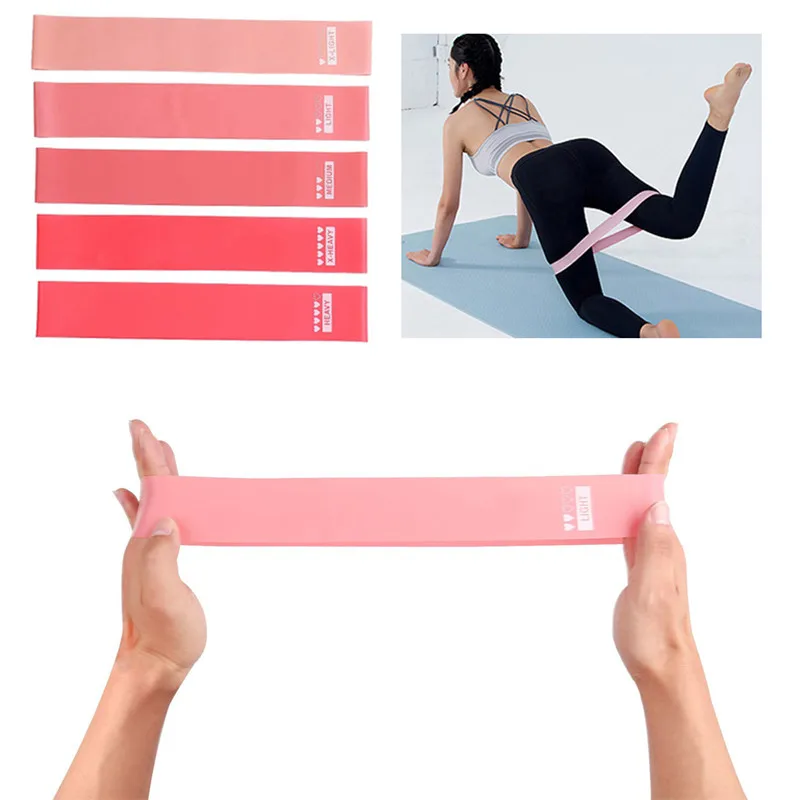 5 Pcs/set Elastis Band untuk Kebugaran Karet Resistance Band Latihan Yoga Olahraga Band Karet Latihan Peralatan