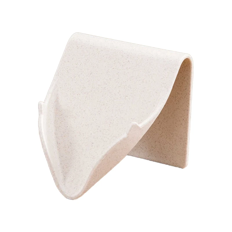 

R58C Wall Mounted Soap Holder Self Adhesive Dish Storage Box Drain Bathroom Shower