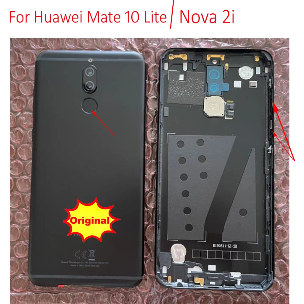 Оригинальная задняя крышка батарейного отсека Mate10 Lite корпус + боковые ключи