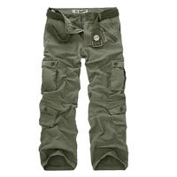 dropshipping cotton cargo pants men military style tactical workout straight men trousers casual camouflage man pants