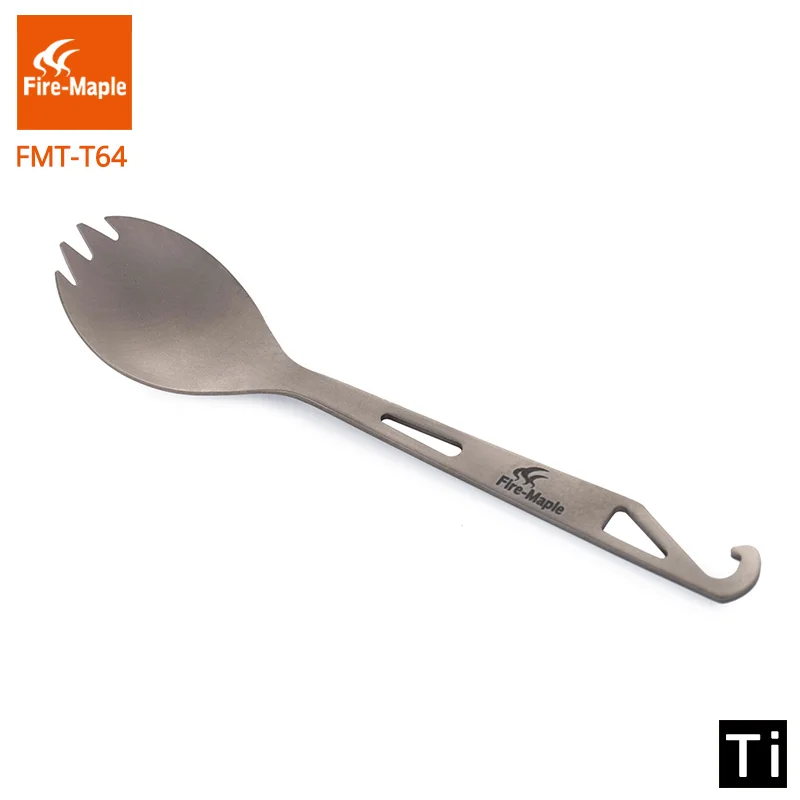 Fire-Maple Spork 2 в 1 Титан Открытый легкий портативный альпинистский Кемпинг путешествия Кемпинг инструменты ложка Вилка T15