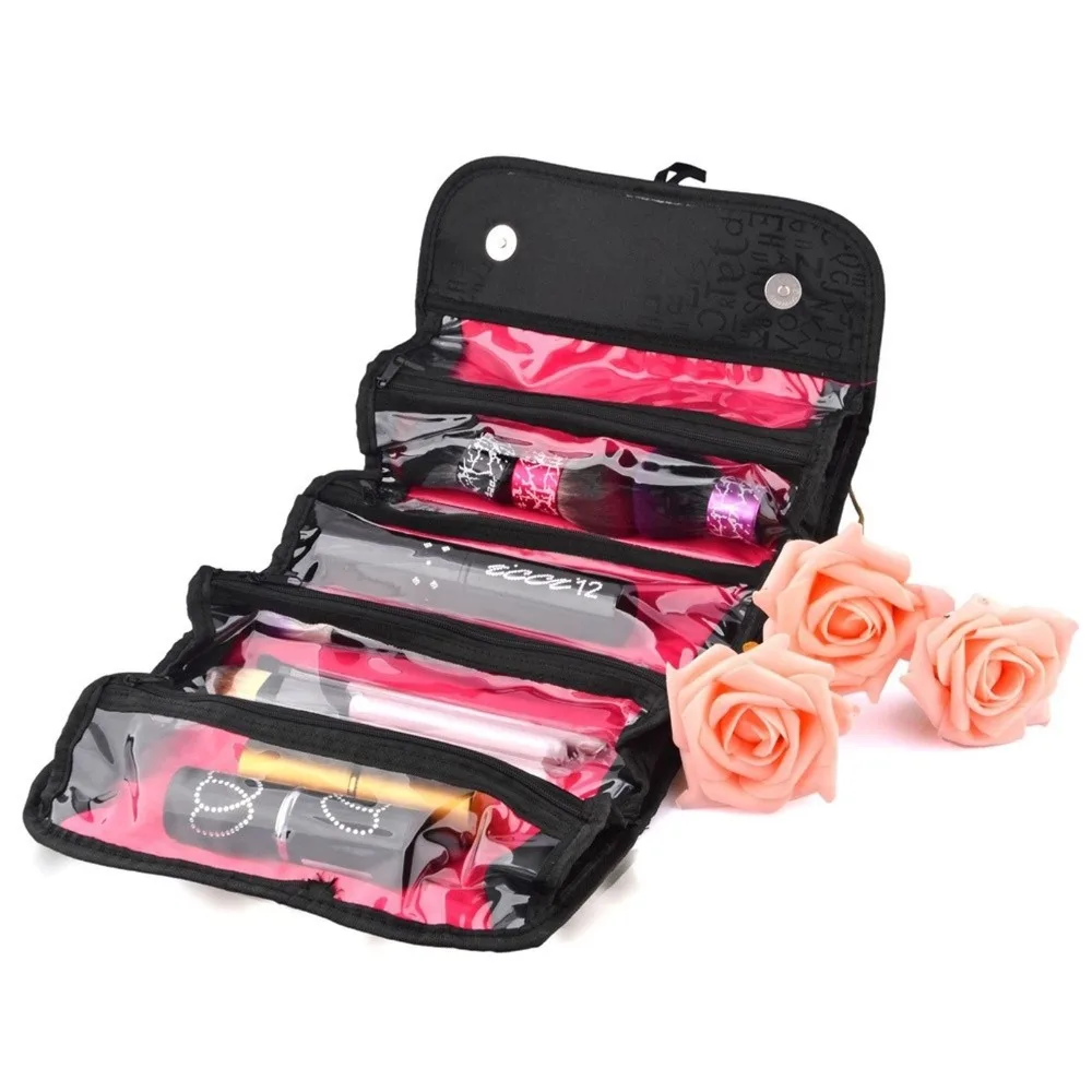 Дорожная косметичка Roll N Go легко складывается губная помада паста инструменты