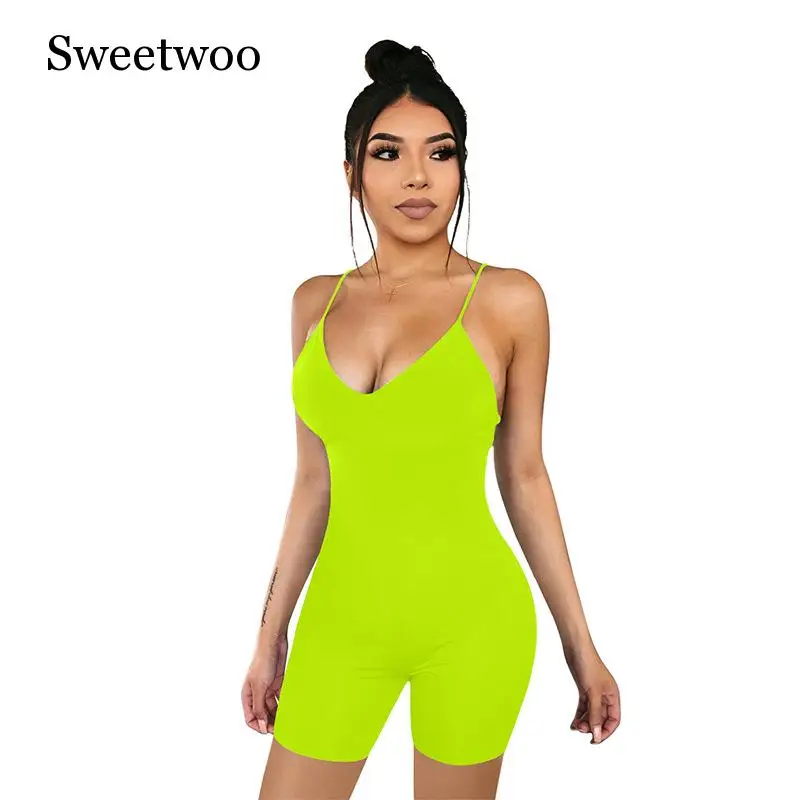 Женский слитный комбинезон SWEETWOO для занятий спортом фитнесом без рукавов тонкий