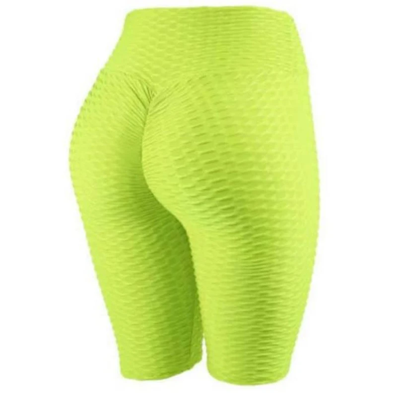 

Шорты женские спортивные с завышенной талией, однотонные облегающие эластичные короткие штаны, повседневная одежда для упражнений, домашн...