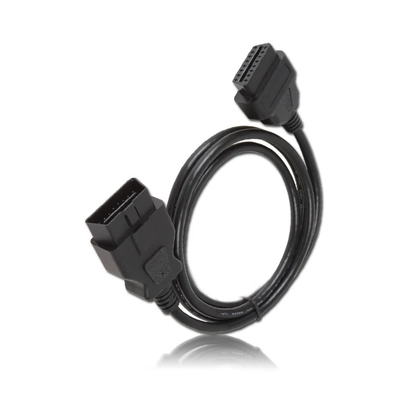 

1,5 м OBD 2 16-контактный автомобильный штырь-гнездо адаптер с переключением кабеля