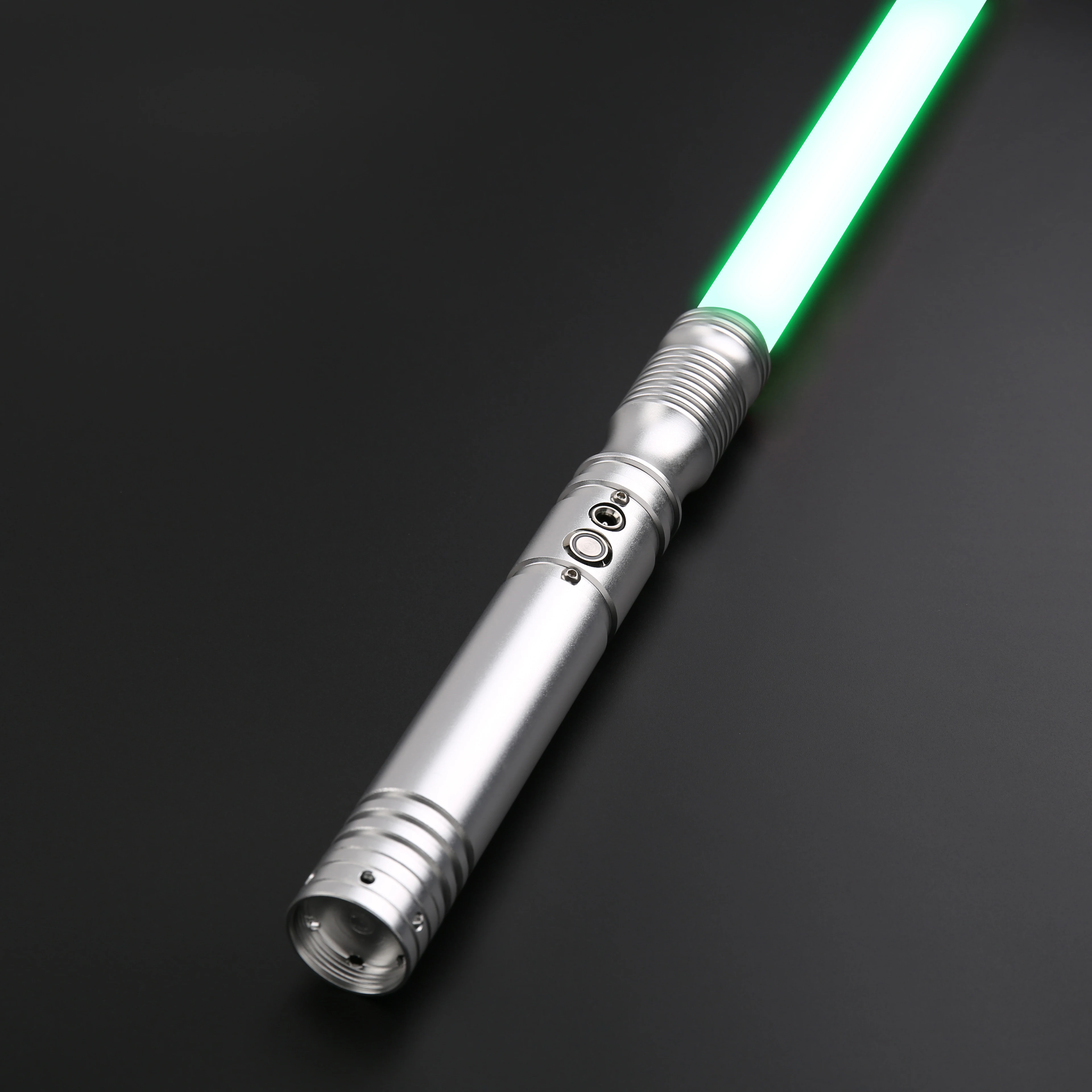 

SaberFeast RGB Lightsaber Heavy Dueling Laser Sword 1 inch Blade High Quality Metal Hilt FOC Blaster Birthday Gift Toy-TS013