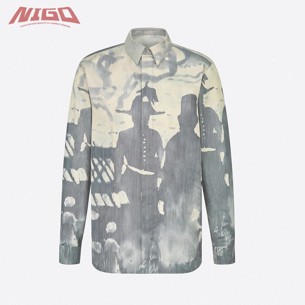 

NIGO 21ss рубашка с длинным рукавом Куртка пальто # nigo2658