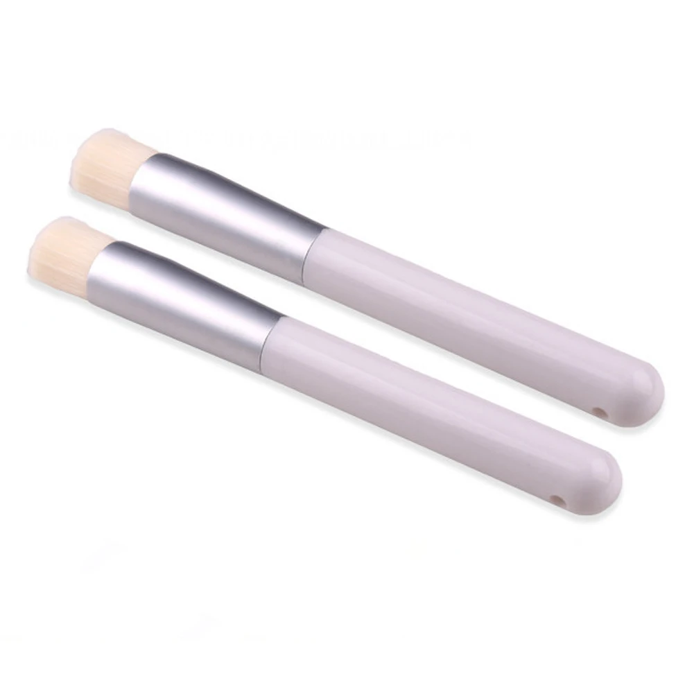 Щетка с деревянной ручкой из мягкого синтетического волокна для чистки ресниц