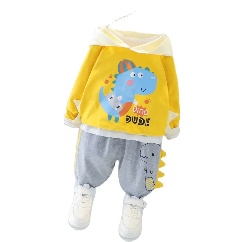 

Spring Autumn Clothes Baby Boys Girls Fashion Children Hooded Pants 2Pcs/sets Infant Outfit Kid Cotton Toddler Casual Tracksuits