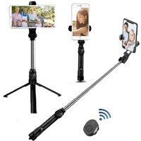 wireless bluetooth selfie stick tripod with remote control for iphone huawei samsung android mobile monopod selfie stand shutter
