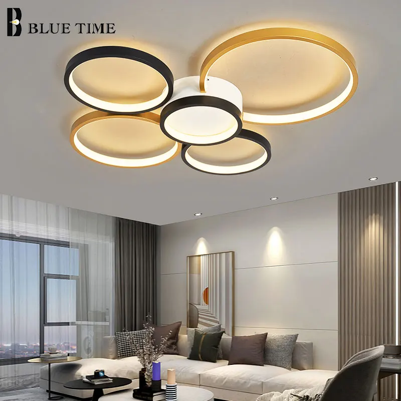 Circle Ring LED Ceiling Light Indoor Decor Ceiling Lamp for Living Room Bedroom Dining Room Kitchen Light Home Lighting Fixtures