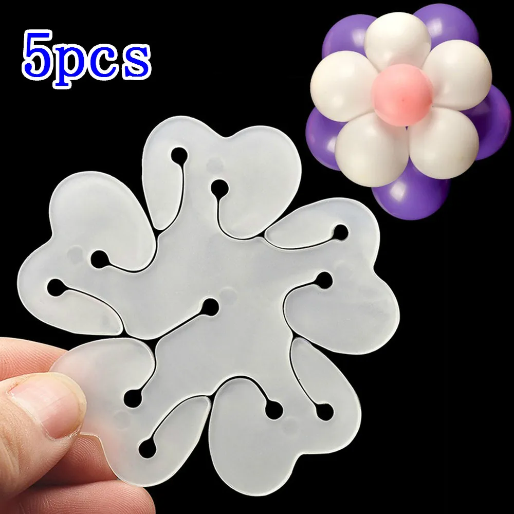 C 5pcs Новинка, 10 шт., Цветочные шары, декоративные аксессуары, зажим сливы, практичный, для дня рождения, свадьбы, вечеринки, пластиковый зажим, шары,@ 02 - Цвет: C 5pcs