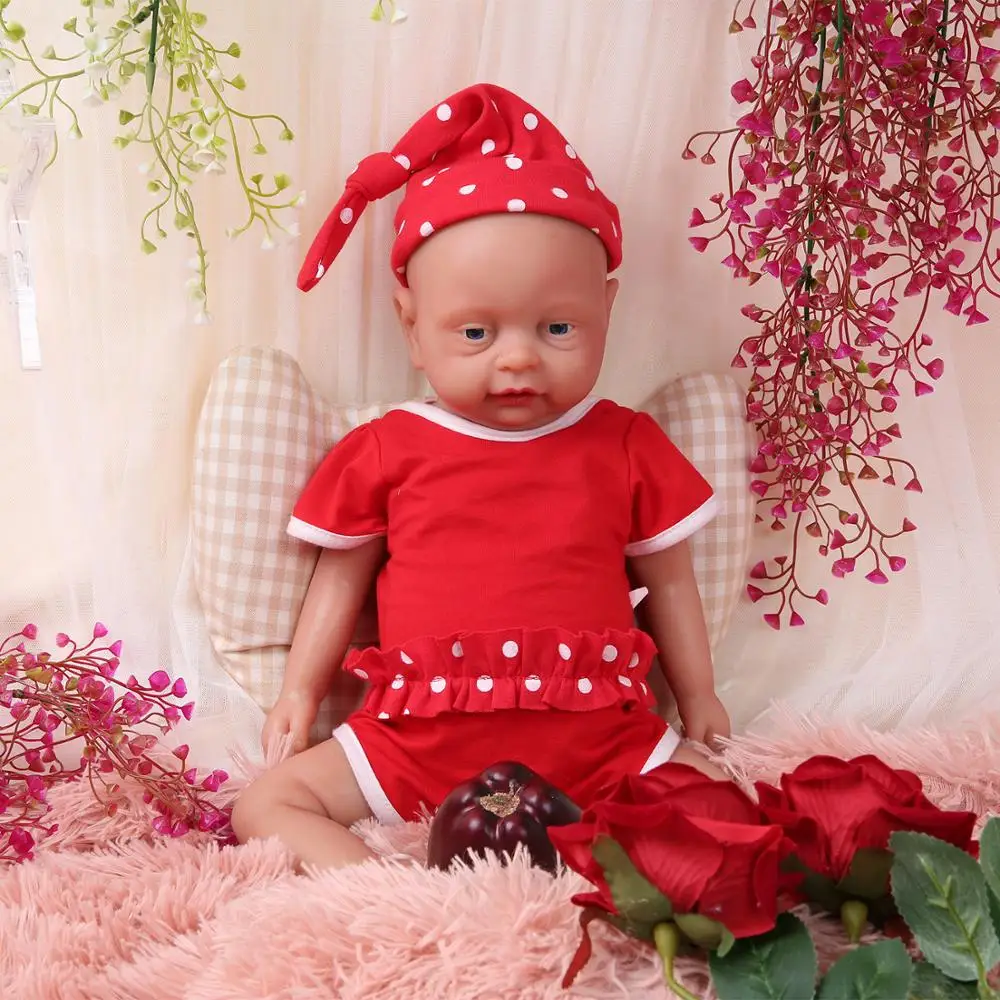 Силиконовые куклы Новорожденные IVITA WG1502 46 см 3500 г девочки открытые глаза с соской