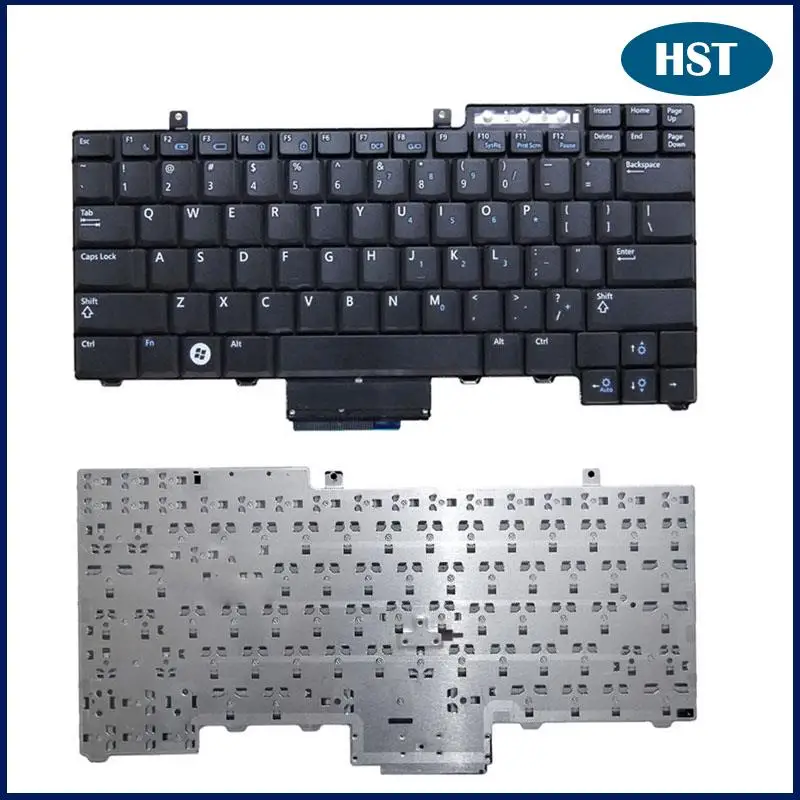 

Черная клавиатура для ноутбука США для Dell E5300 E5400 E5500 E5410 E5510 PP32LA, замена клавиатуры США протестирована