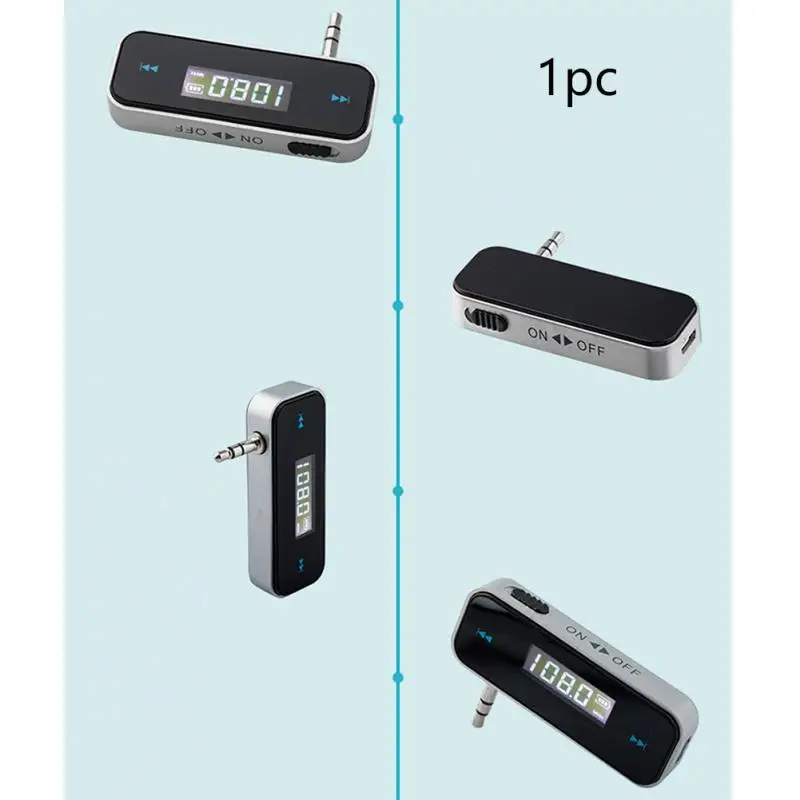 Мини 3,5 мм разъем музыкальный аудио fm-передатчик Универсальный MP3 lcd Автомобильный Радио Аудио аксессуары Авто Портативный цифровой передатчик