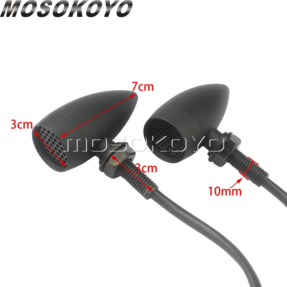 1 пара винтажных мотоциклетных сигналов поворота указатели для Harley Bobber Yamaha BMW Custom