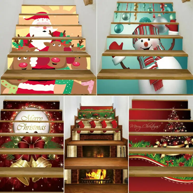 6 шт./упак. переклеивающиеся декоративные 3D наклейка &quotЛестница&quot