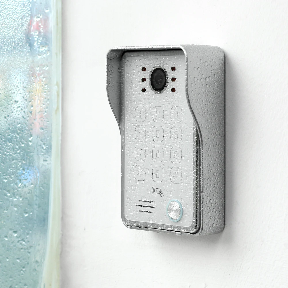 Видеодомофон HomeFong проводной с ИК подсветкой на 130 °|Видеодомофон| |