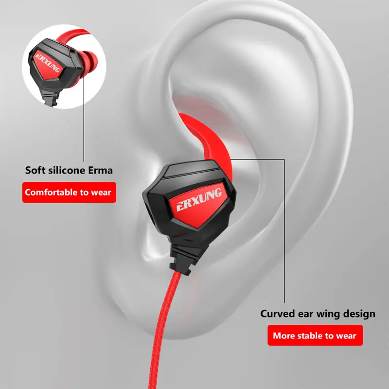 

Taihom Wired Headphones Gamers TF-1 In-Ear Neck Band Earphone with Microphone 3.5mm Universal for PS PC Mobile Gaming Buds