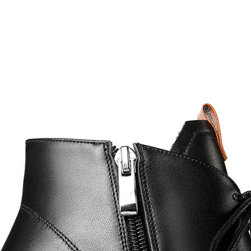 

2021 New Women Boots Leather Fashion Pointed Toe Ankle Boots For Women ZIP High Heel Boots White Female Warm Shoes