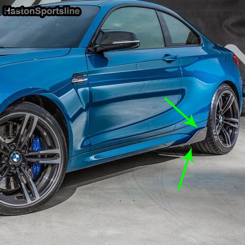 Боковые юбки F87 M2 задние разветвители из углеродного волокна для BMW 2016-2019 м стиль