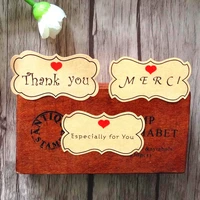 80pcspack merci thank you especially for you three design adhesive stickers for flowers gifts