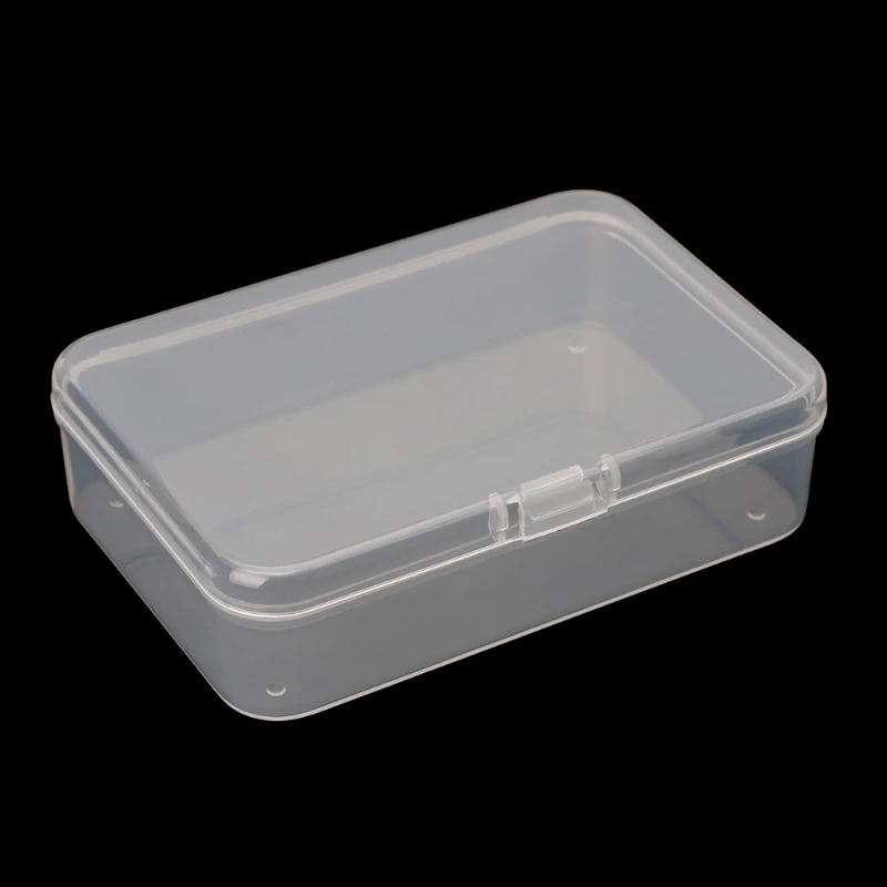 

Small Transparent Plastic Storage Boxs Clear Square Multipurpose Display Case 4X7B