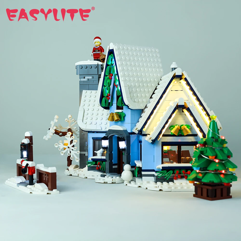 LED Light Kit For Christmas Creator 10293 Winter Village Santa’s Visit DIY Toys Building Blocks Collectible Lamp Set No Model | Игрушки и