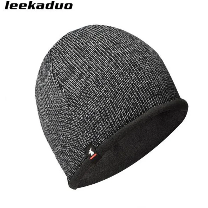Уличная спортивная шапка leekaduo зимняя флисовая вязаная для пешего туризма