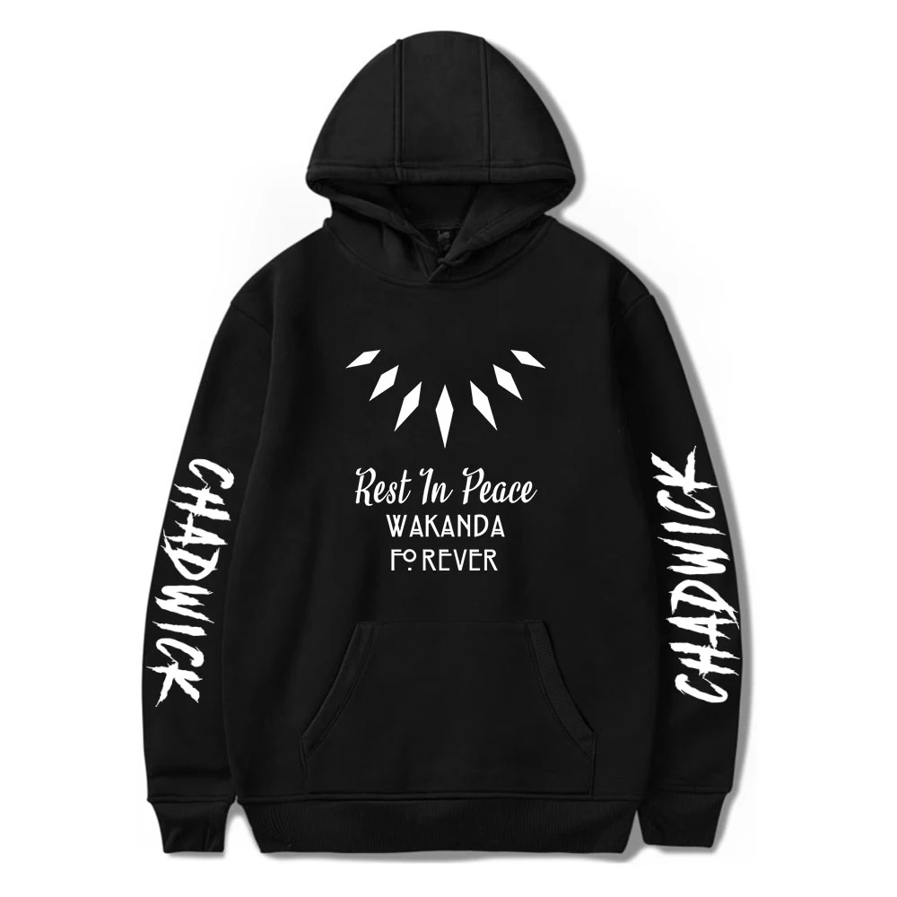 

High Quality Print Chadwick Boseman Hoodies Sweatshirts Mens Boys Casual Tracksuits Hoodie Chadwick Boseman RIP Oversized Hoody