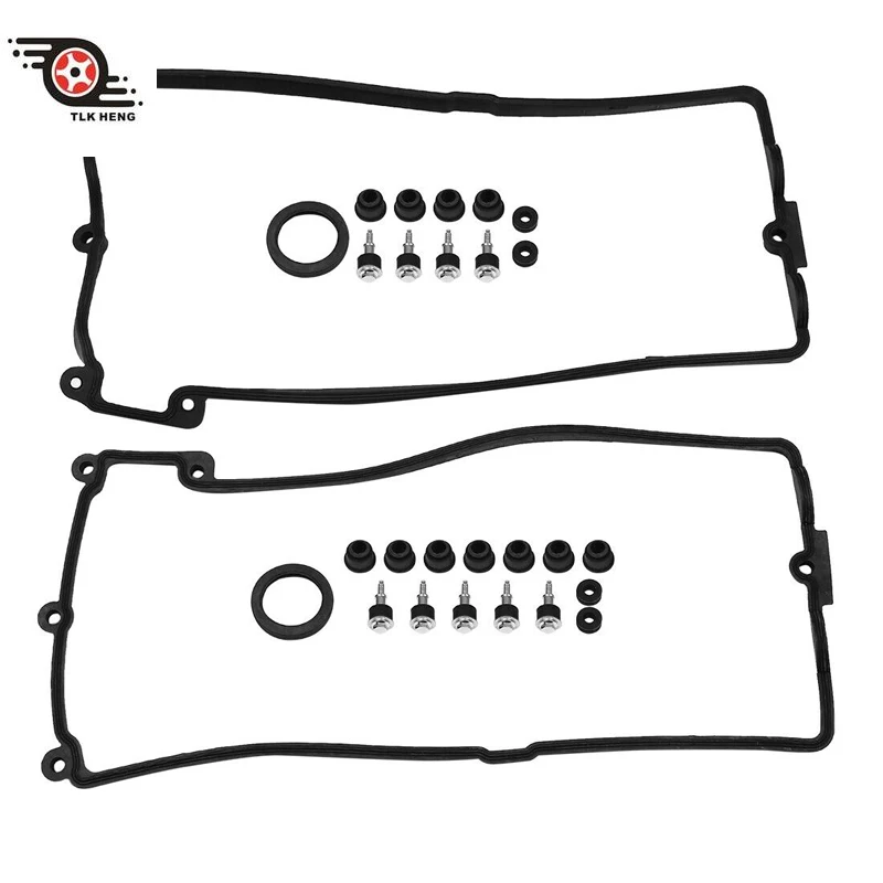 New Bonnet Washer Kit Valve Cover Gasket Set Left + Right For BMW E60 E63 E64 E66 E65 E53 E70 X5 N62 Engine 11127513195