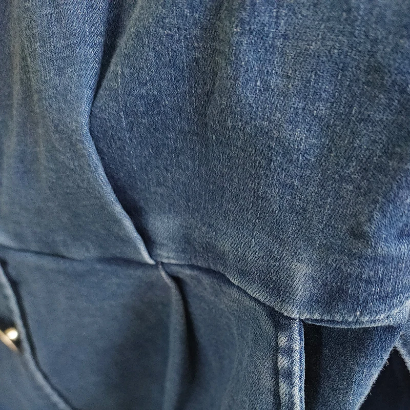 

2021 Spring Fashion Ladies Casual Blue Denim Suspenders