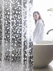3D пластиковые водостойкие занавески для душа, узор из булыжника, занавеска для ванной, полупрозрачный водонепроницаемый занавес для ванной, водонепроницаемая занавеска на заказ