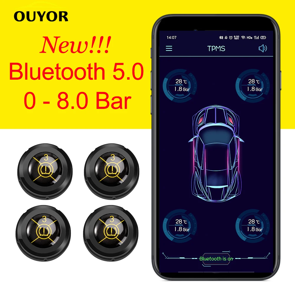 Система контроля давления в шинах для мотоциклов Android TPMS Bluetooth 5 0 | Автомобили и