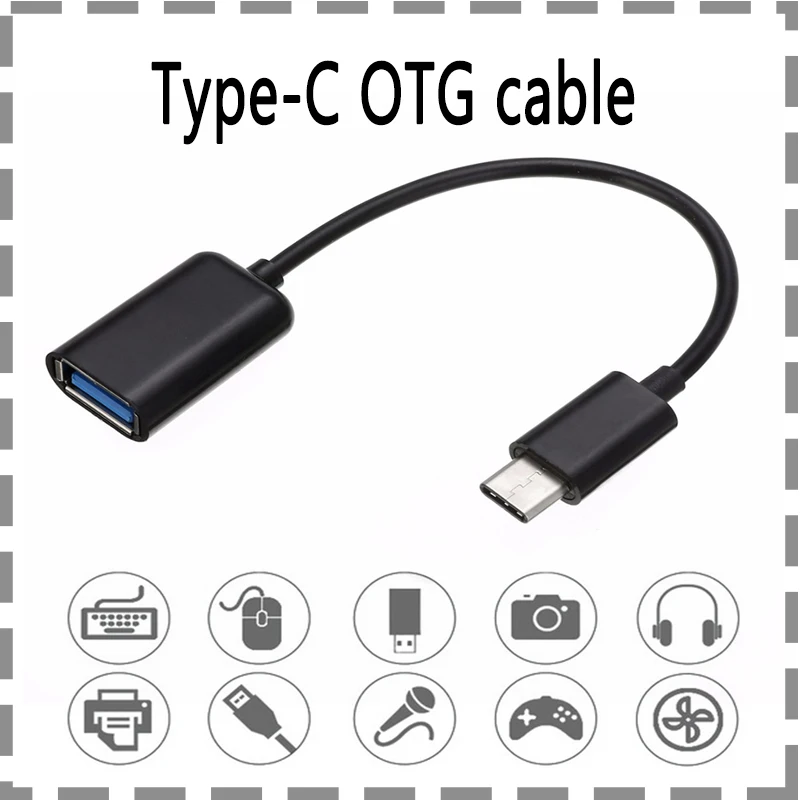 

OTG Cable Adapter For Xiaomi Redmi Type C Male To USB 2.0 A Female Connector For Samsung Huawei Tablet Android Phone OTG Adapter