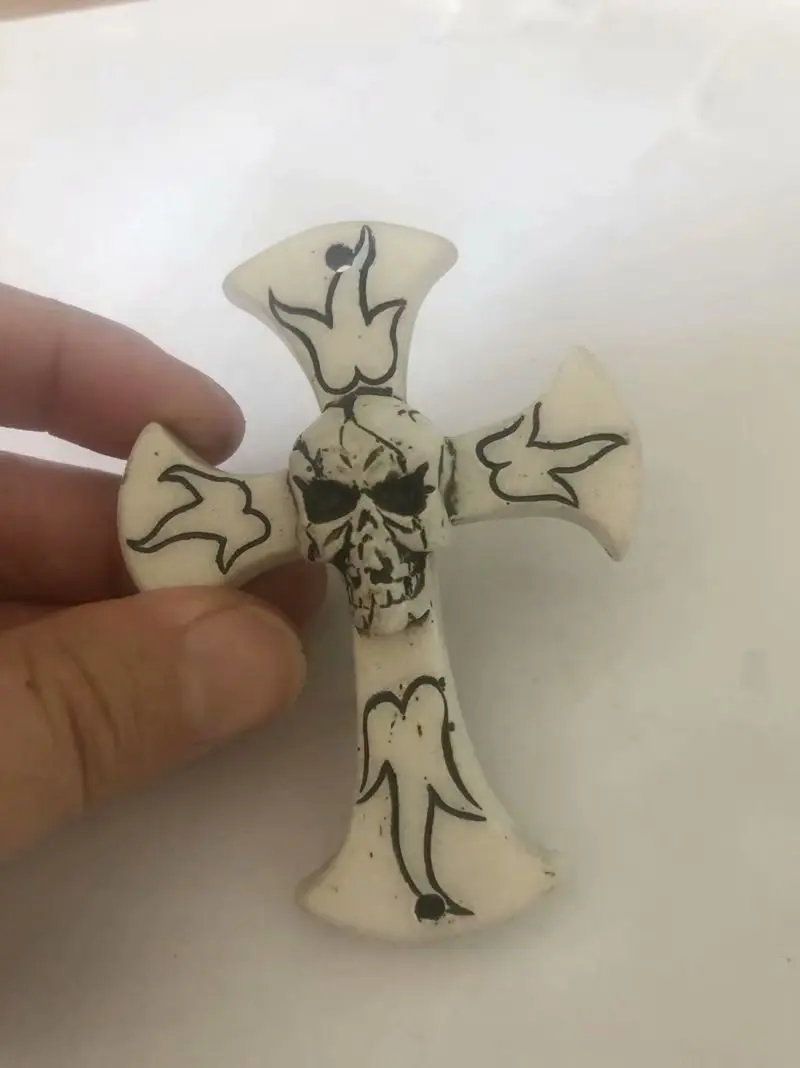 

12 PCS Vintage Gothic Men Cross Punk Jewelry Evil Keychain