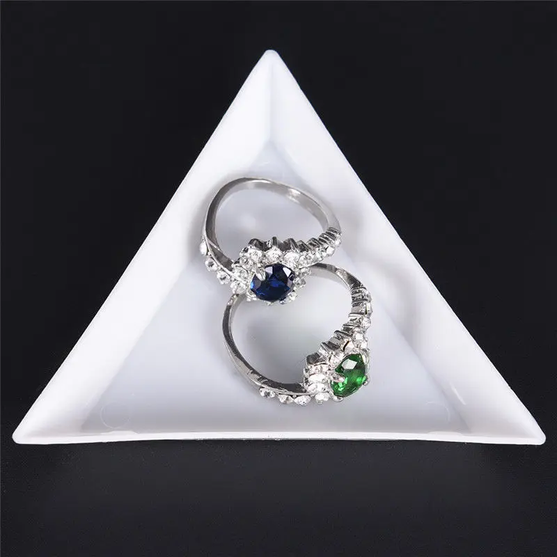 10 шт./лот тарелка для ювелирных изделий органайзер бисера Белые контейнеры