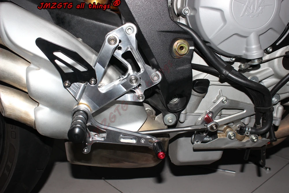 CNC регулируемый задний Набор Rearsets подставка для ног MV AGUSTA BRUTALE 675 800 2012 2013 2014 2015 2016