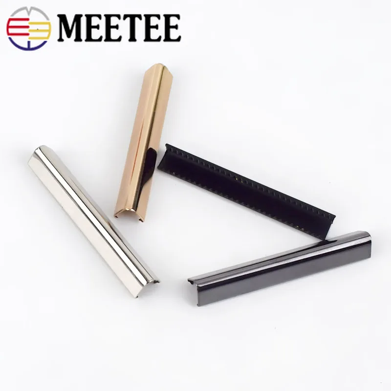 Meetee 10 шт. 60 мм металлический ремешок хвостовой зажим Пряжка подтяжки ремень Зажим