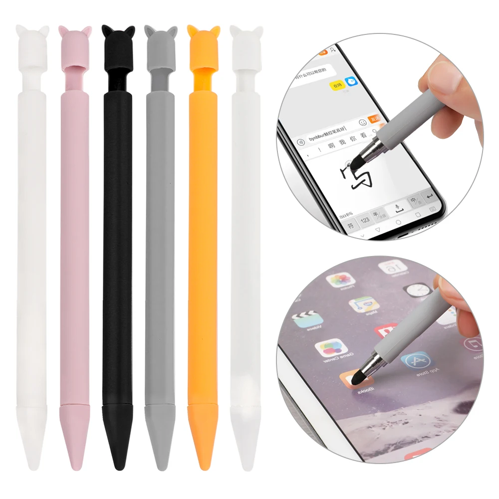 Силиконовый чехол для планшета Apple Pencil 1 2 с изображением мультяшного кота
