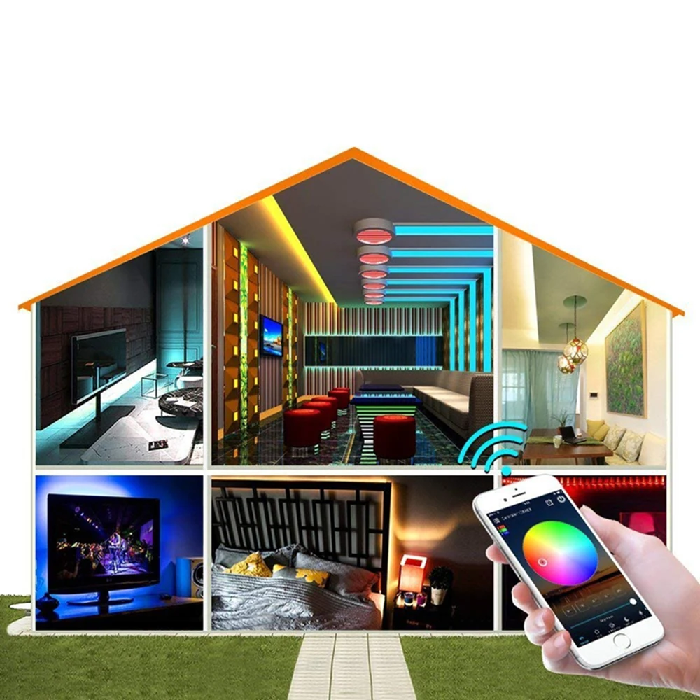 

16Million Colors Wifi RGBW led controller 16A smartphone control music and timer mode magic home wifi led rgbw/cw controller