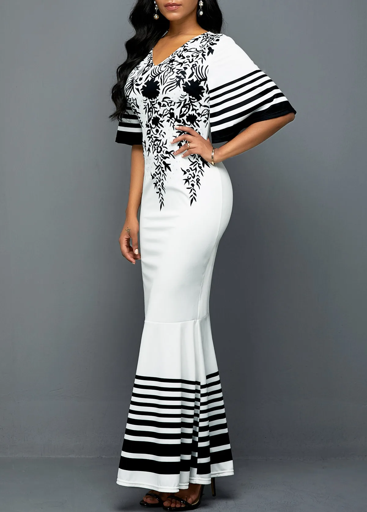 S 5XL размера плюс комплект из обуви в африканском стиле платья для женщин Одежда