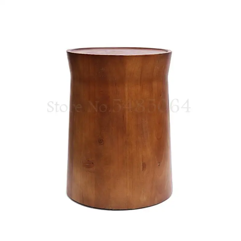 Скандинавский Круглый Простой однотонный деревянный диван боковой стол