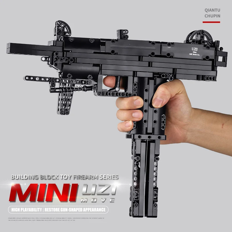 

MOULD KING 14006 796 PCS MINI UZI Gun Model Building Blocks Assembly Bricks Sets Creative Game Toys Educational Gifts Kids Boys