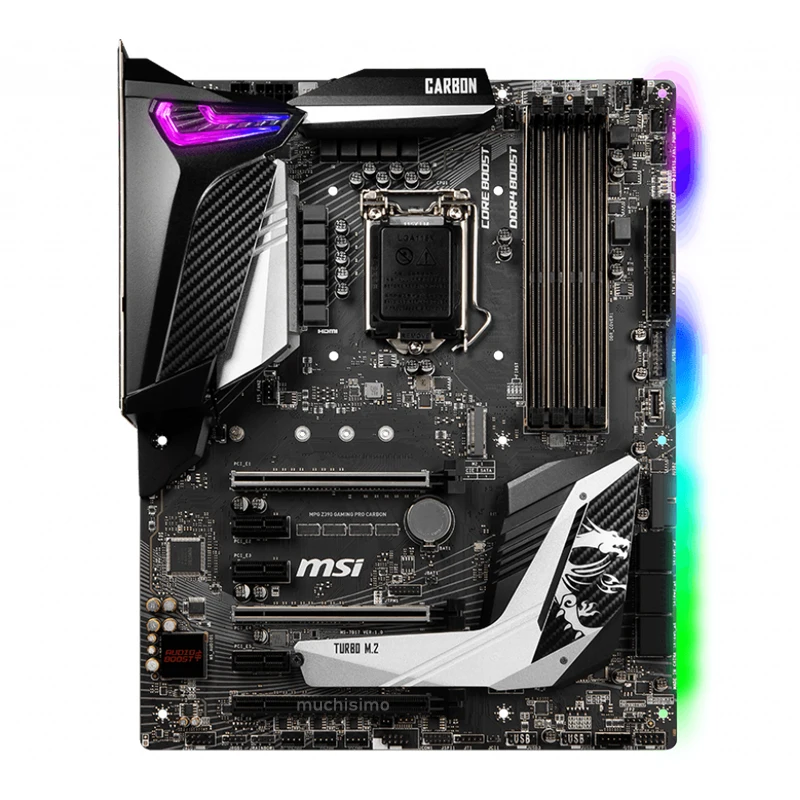 Новинка Материнская плата MSI MPG Z390 GAMING PRO CARBON LGA 1151 8-го/9-го поколения i9 i7 i5 i3 DDR4 4400