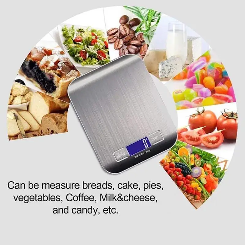 Точные миниатюрные бытовые весы тонкие стальные зерна цифровые кухонные для