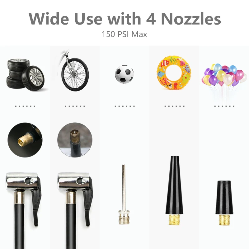 Vtopek ЖК-дисплей проводной воздушный компрессор шины надувной насос для