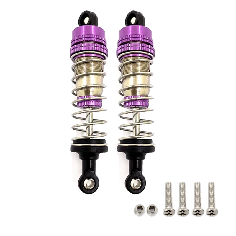

For WLtoys 144001 124019 124018 4 Pcs Metal Shock Absorber Damper RC Car Upgrade Parts Accessories
