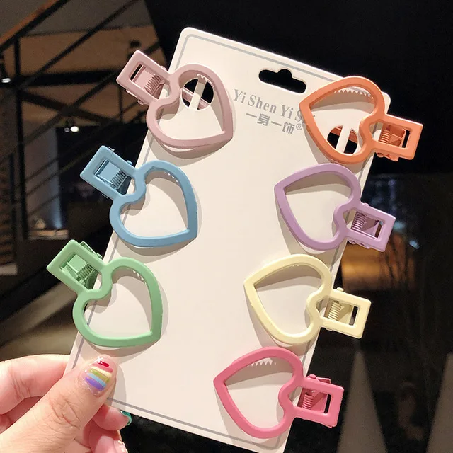 7pcs 7 7/10 шт./компл. Для женщин девушки милые красочные мультфильм кролик Корона шпильки с сердечками милое заколки для волос головная повязка заколки для волос аксессуары - Цвет: 7pcs 7