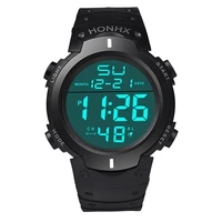 2022 men sport watch electronic watch fashion waterproof men boy lcd digital stopwatch date rubber sport wrist watch 2022